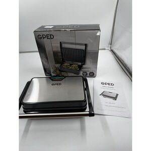 Panini Press Sandwich Maker, 2 Slice Stainless Steel Panini Press Grill, Non-Sti